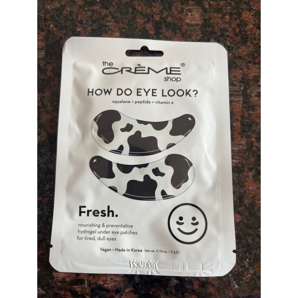 The Crème Shop How Do Eye Look? Hydrogel Eye Patches Squalane Peptide Vitamin E
